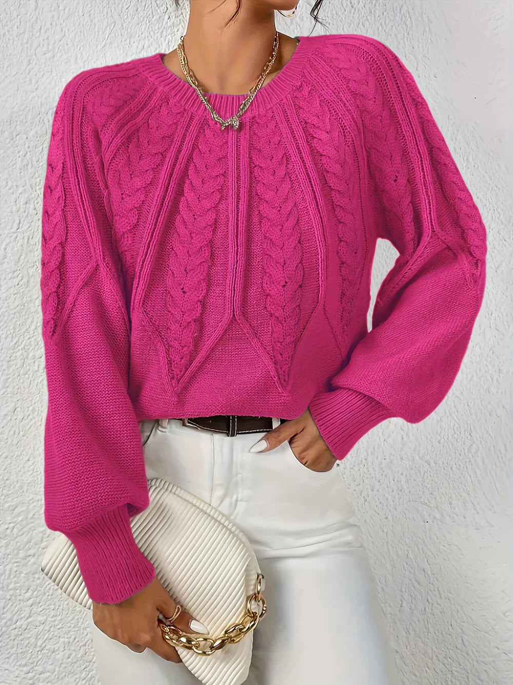 Alina - Lässiger und eleganter Twisted-Pullover