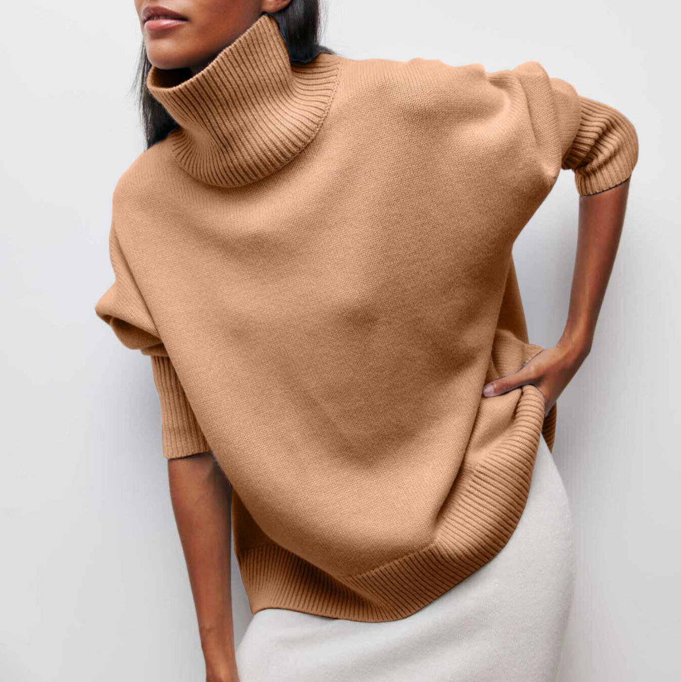 Ivette - Eleganter Pullover mit hohem Kragen