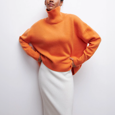 Ivette - Eleganter Pullover mit hohem Kragen