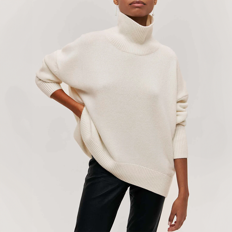 Ivette - Eleganter Pullover mit hohem Kragen