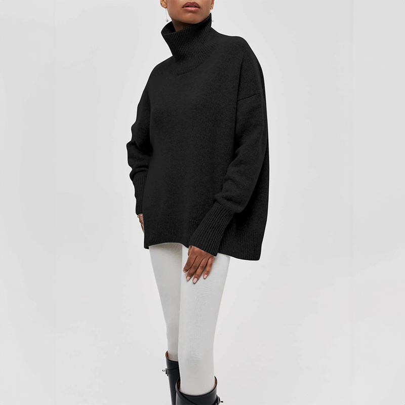Ivette - Eleganter Pullover mit hohem Kragen