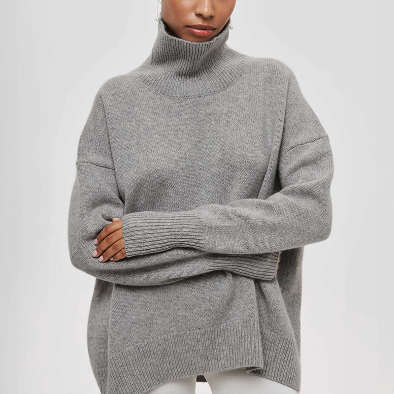 Ivette - Eleganter Pullover mit hohem Kragen