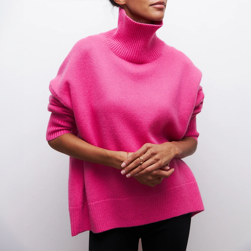 Ivette - Eleganter Pullover mit hohem Kragen